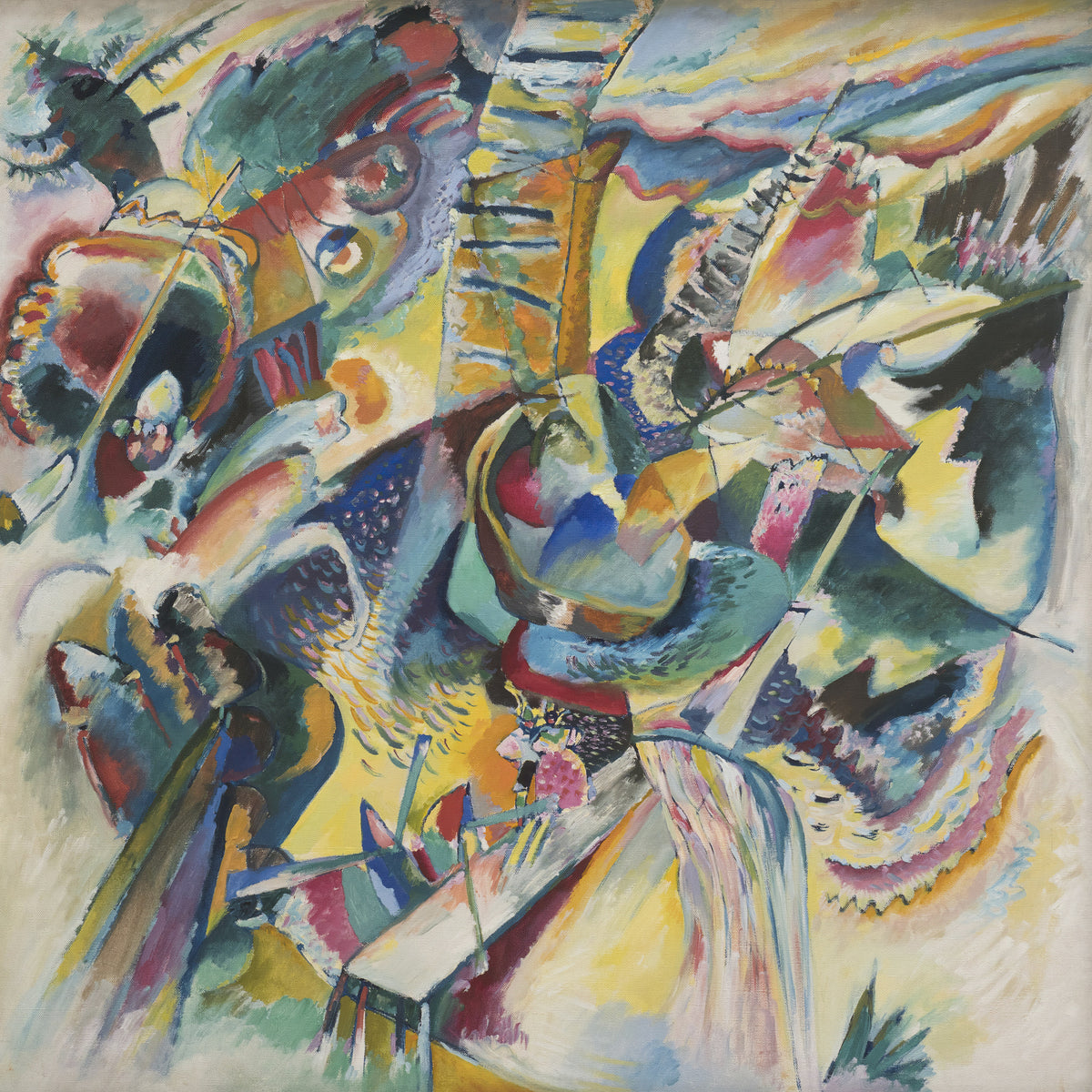 Improvisatie Kloof, Wassily Kandinsky, kunstdruk van willem.